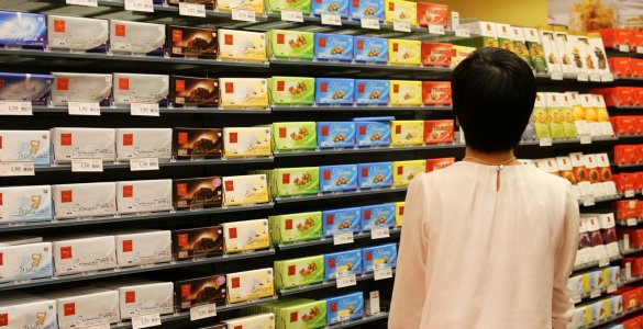 Travel Switzerland on a Budget - Swiss Chocolate Aisle at Migros