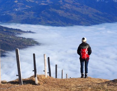 Swiss Winter Weather - Mount Rigi above the Fog