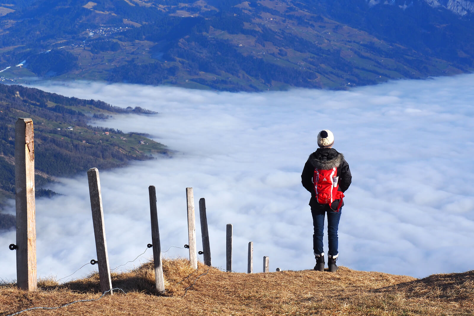 Mount Rigi above a sea of fog