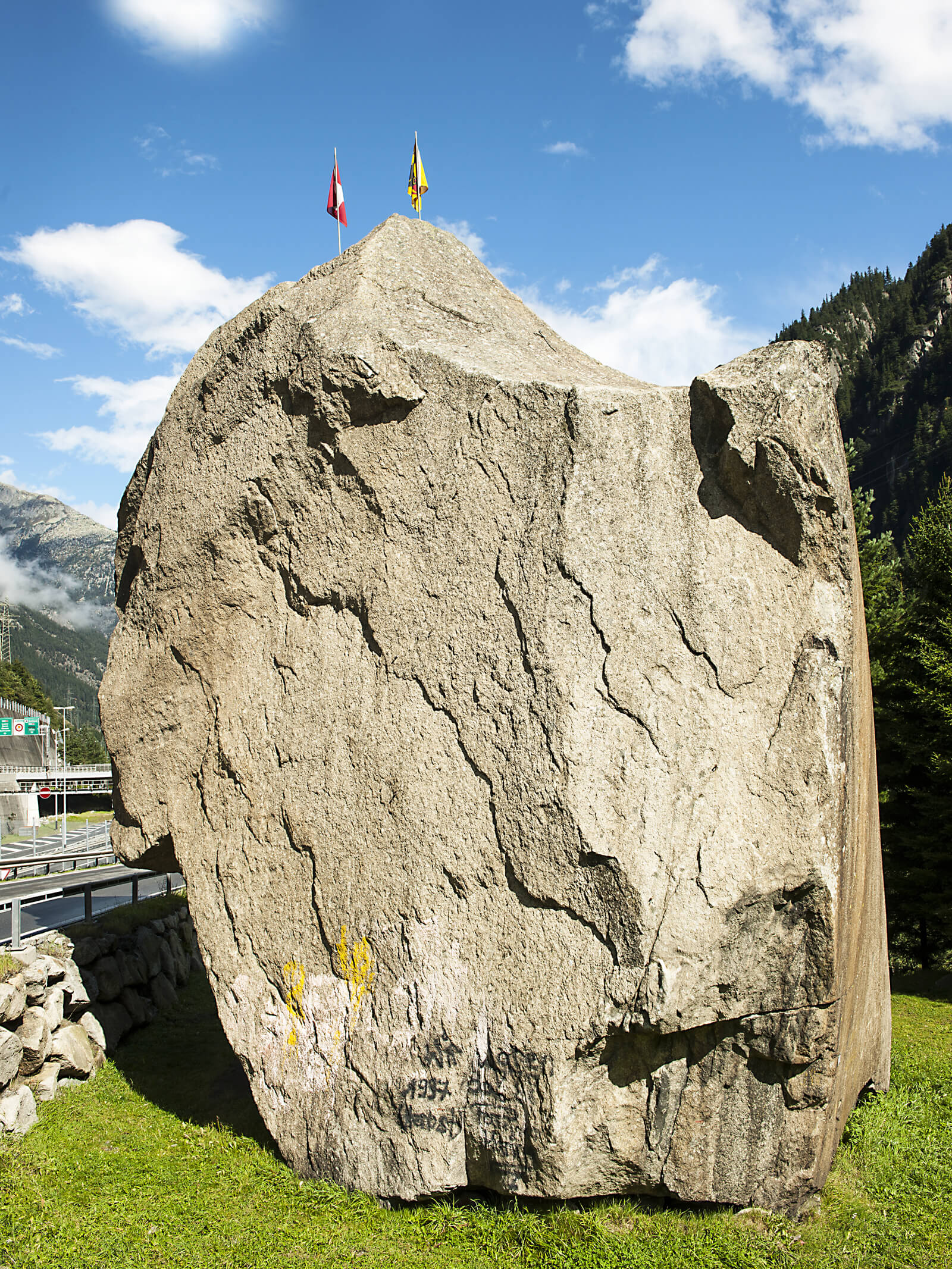 Devil's Stone in Göschenen, Switzerland