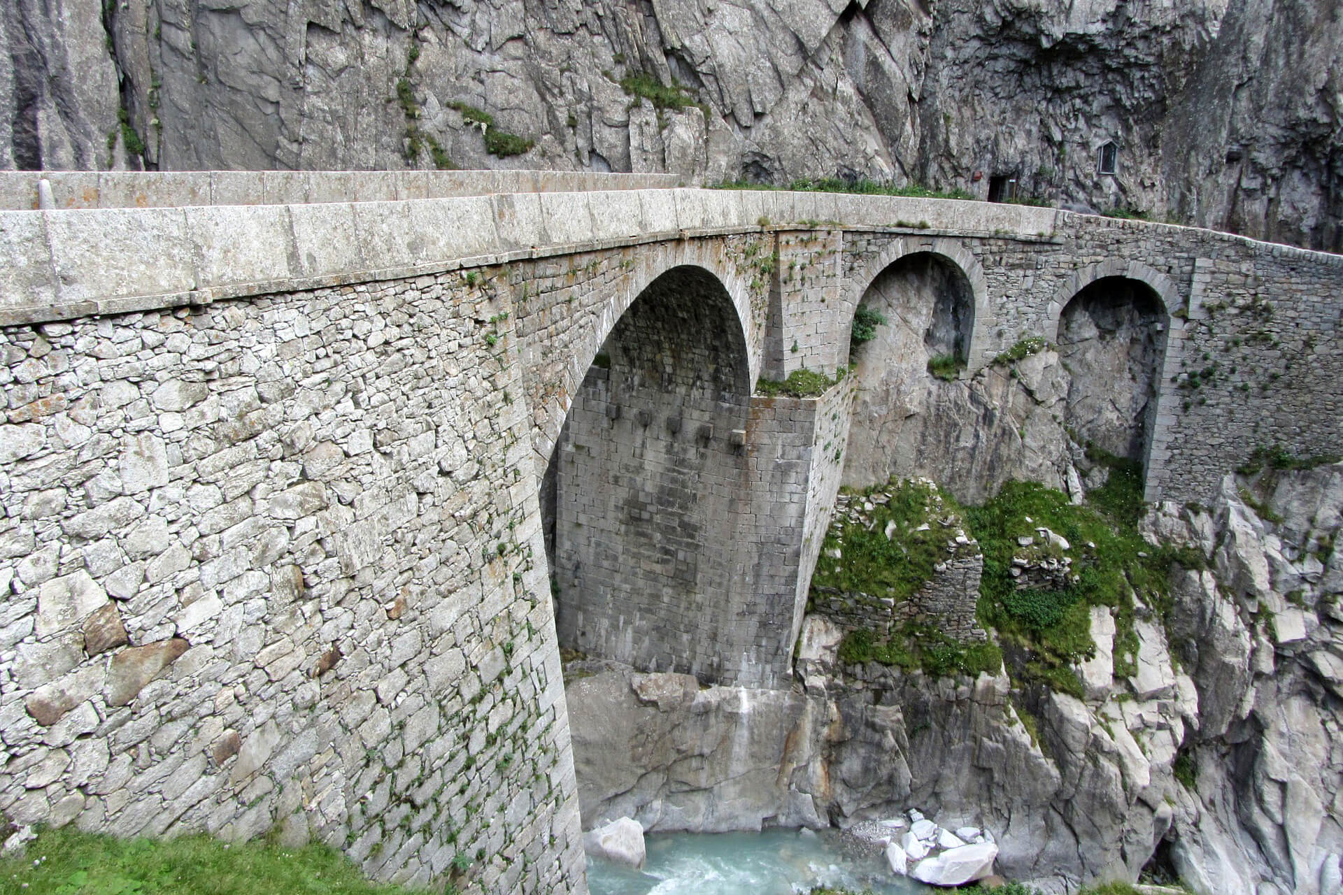 New Devil's Bridge in Göschenen, Switzerland