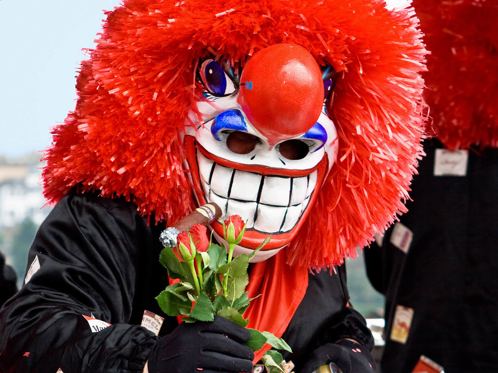 Waggis character at the Basel carnival