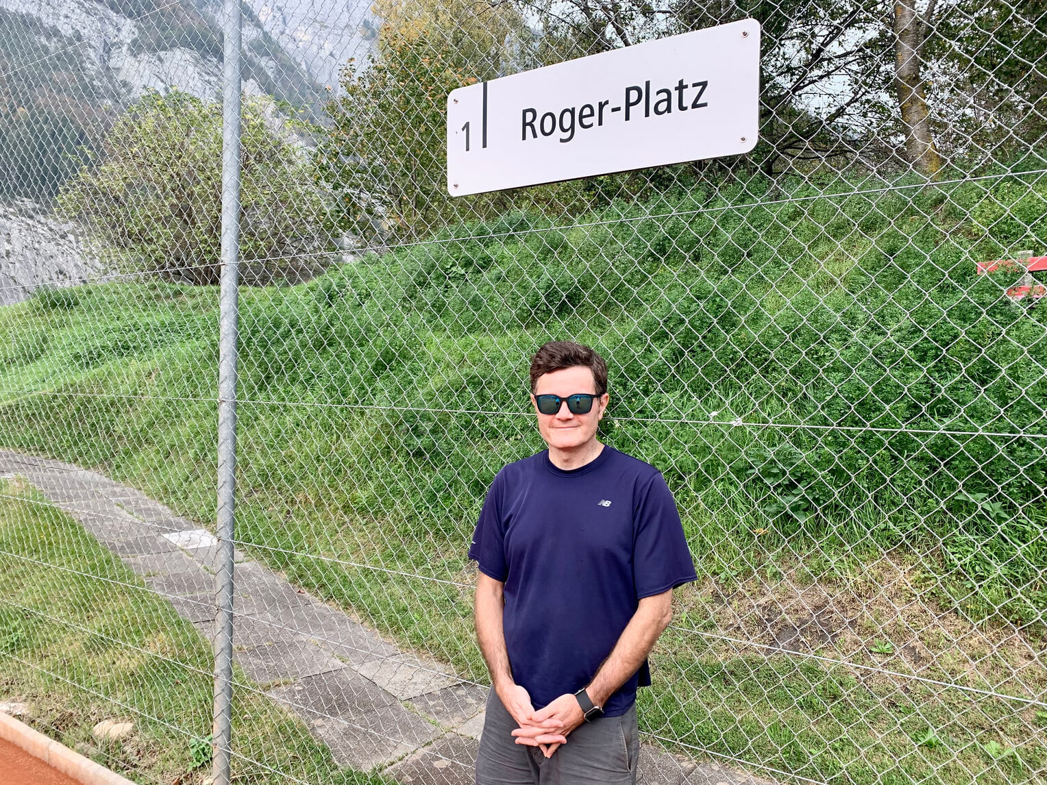 Footsteps of Federer Book - Tennisclub Feldberg (Copyright Dave Seminara)