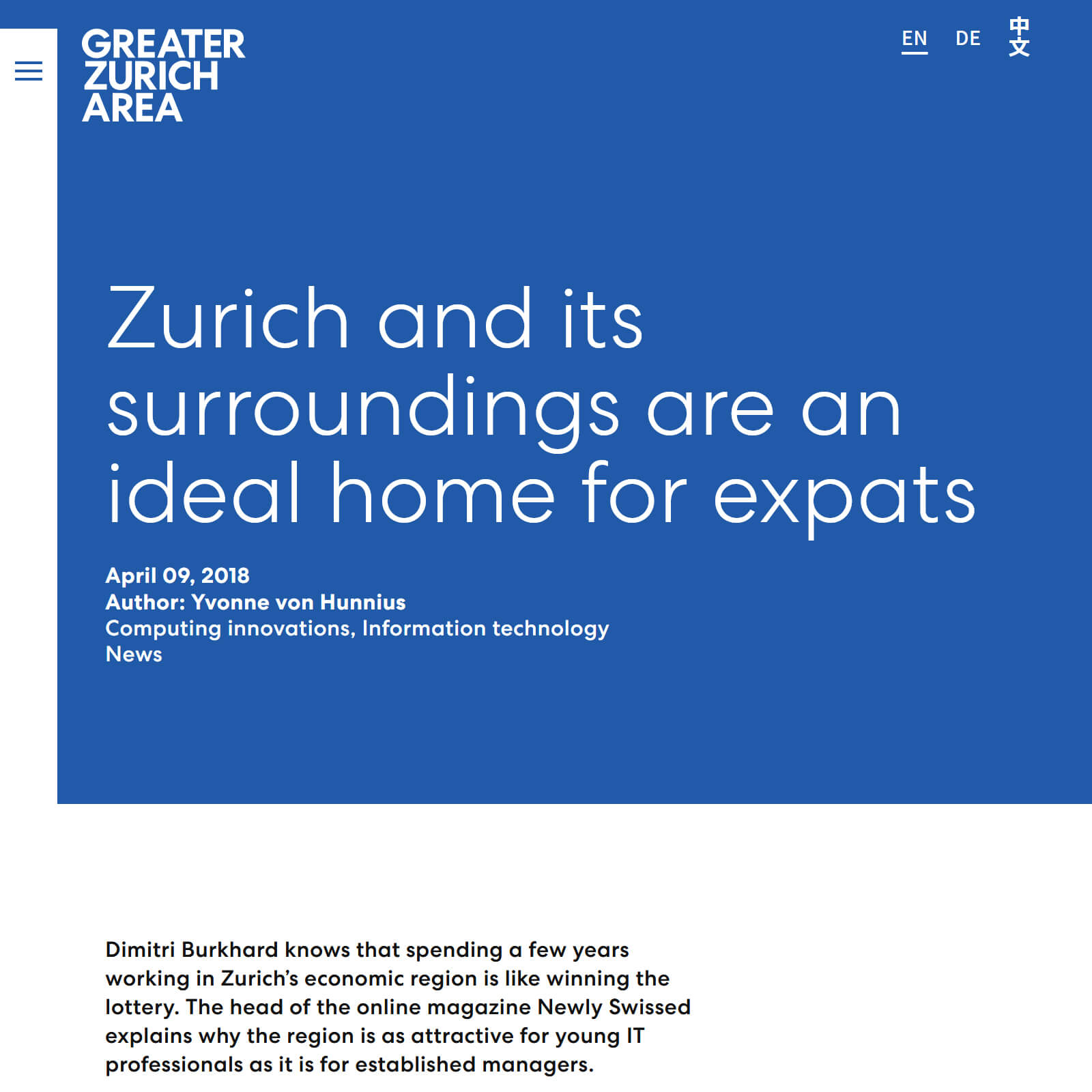 Greater Zurich Area - Dimitri Burkhard