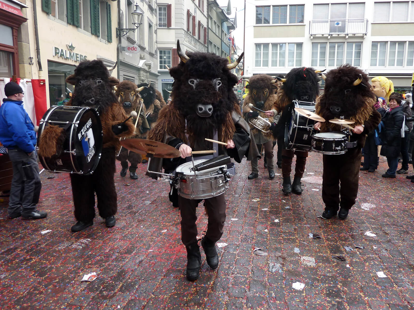 Guggenmusik Brass Band - Buffalo Band at the Luzern Carnival