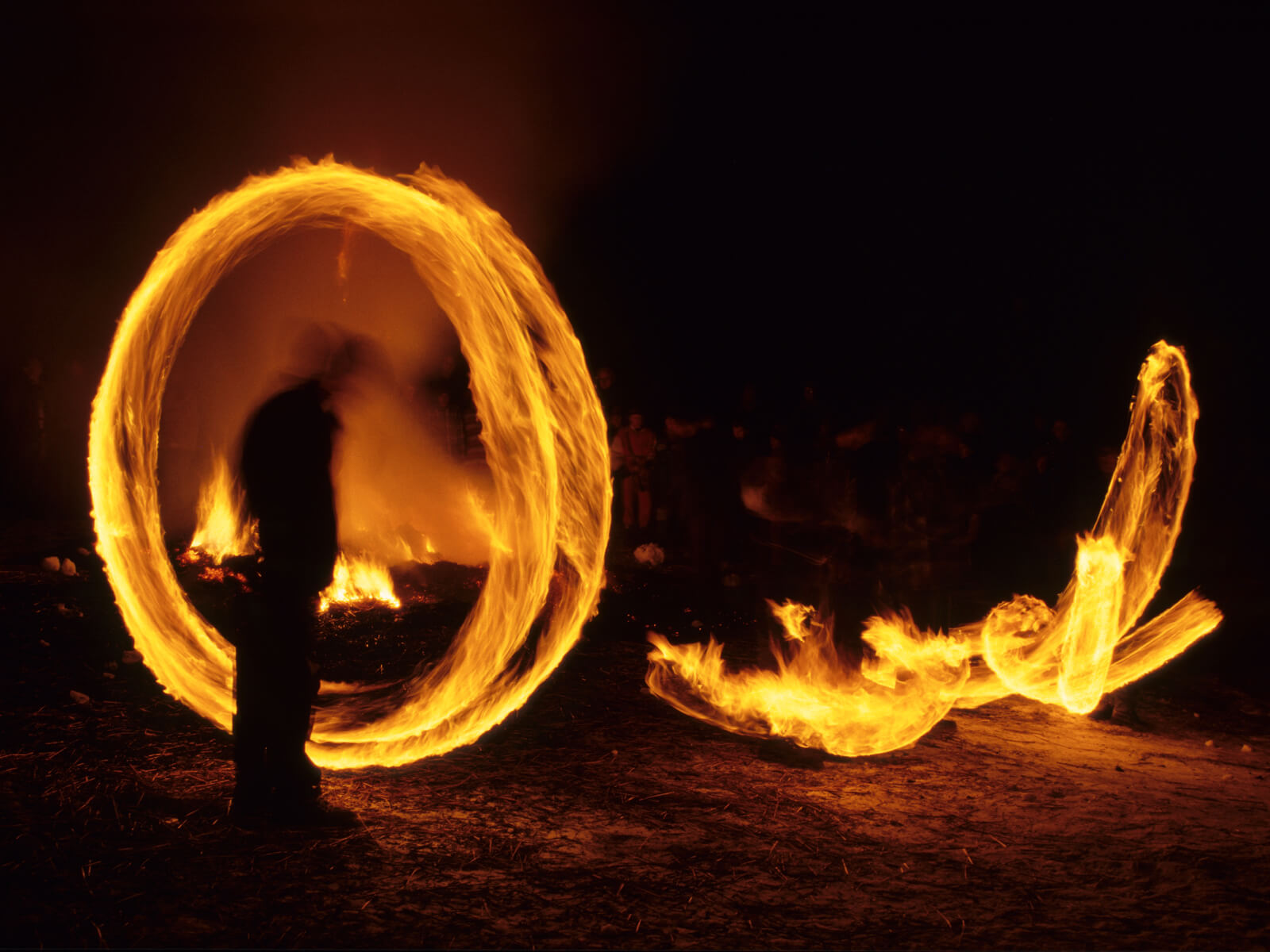 Swiss culture - Hom Strom burning in Scuol