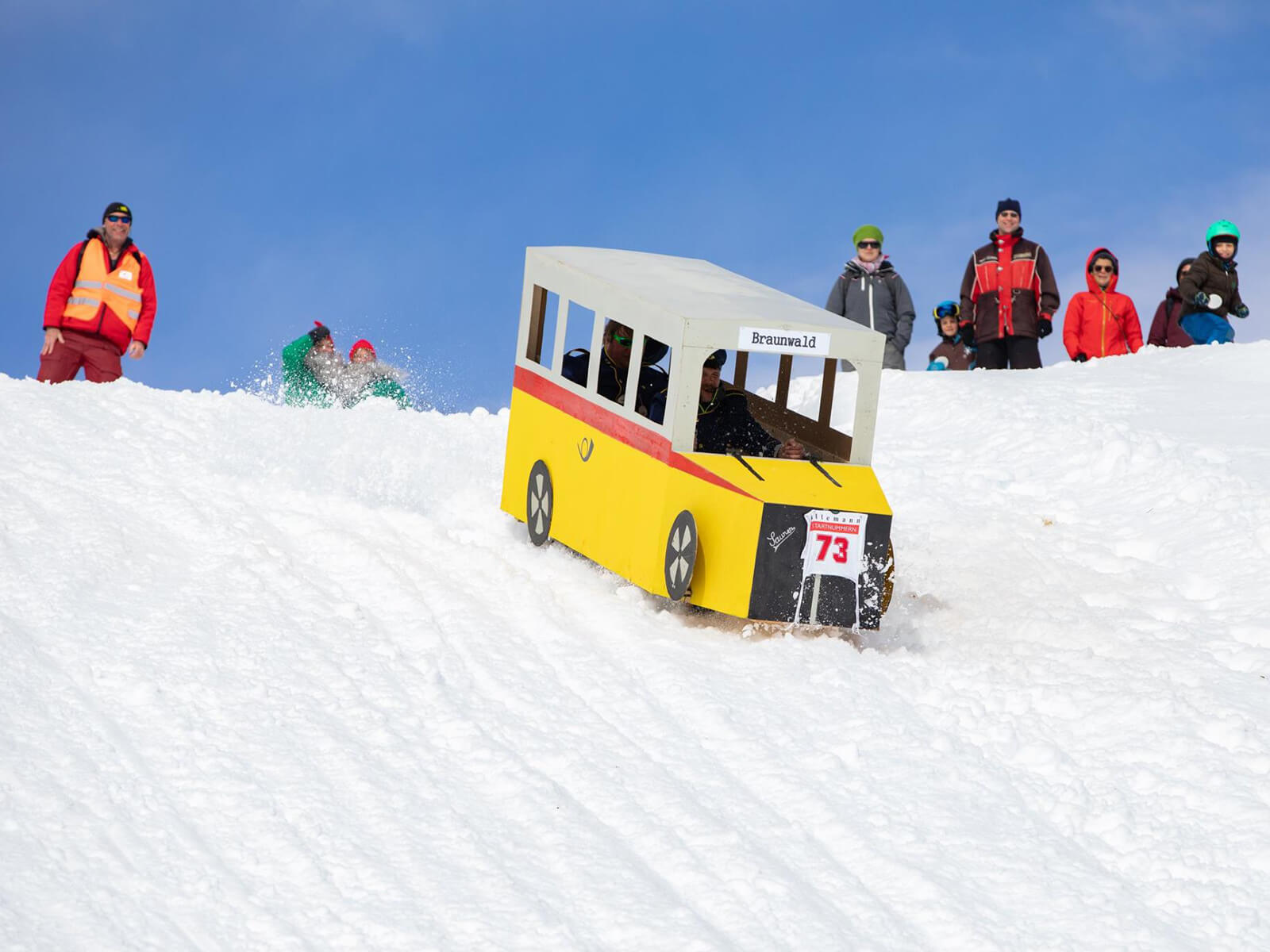 Hornschlittenrennen Braunwald (Copyright Hornschlitten Club Braunwald)