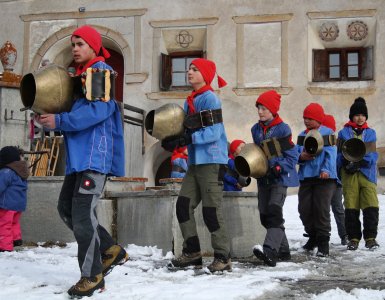 Chalandamarz in Guarda, Switzerland