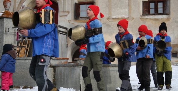 Chalandamarz in Guarda, Switzerland