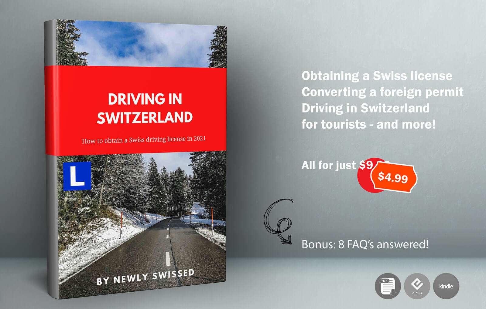 An e-book guide about driving in Switzerland