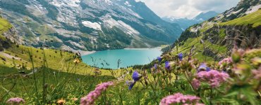 Lake Oeschinen in Switzerland