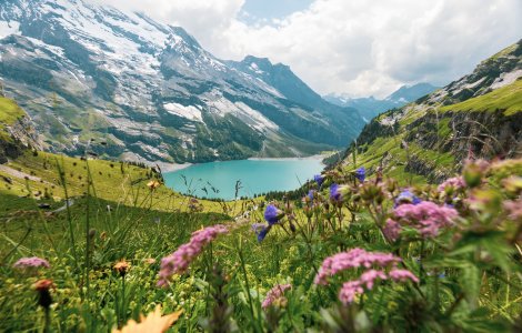 Lake Oeschinen in Switzerland