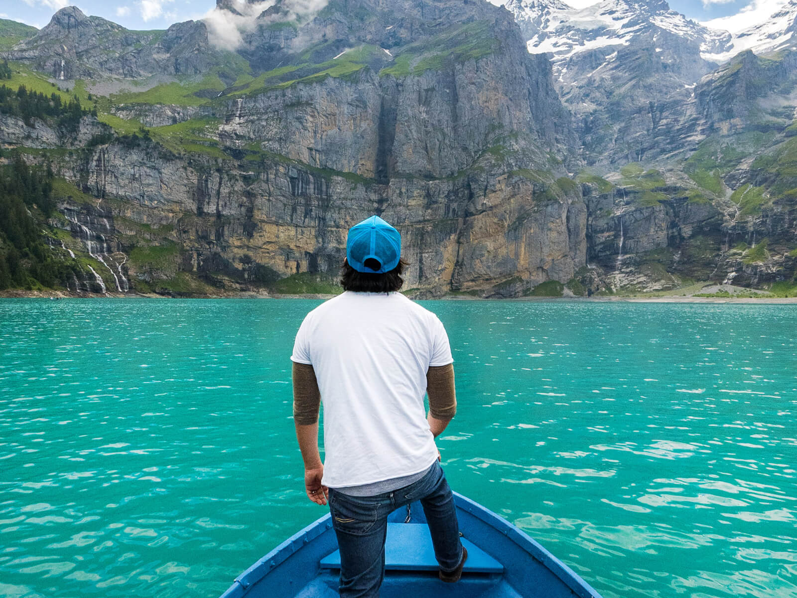 Lake Oeschinen in Switzerland