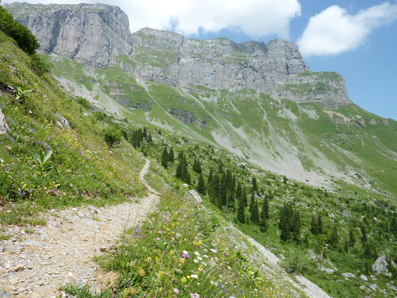 Hiking in Braunwald during Summer