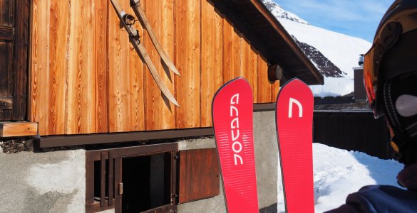 Skiing in Disentis-Sedrun with Anavon Skis