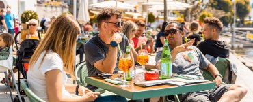 Ascona Outdoor Restaurant Seating in Ticino Switzerland