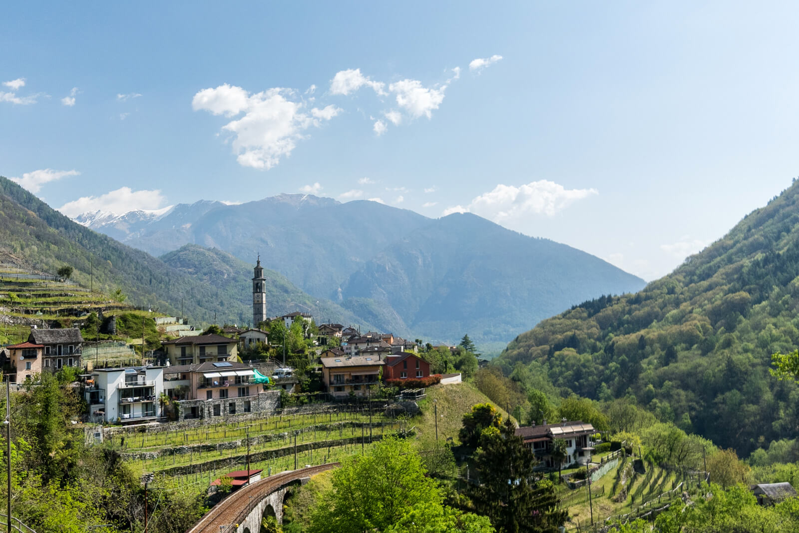 Intragna Village in Ticino, Switzerland