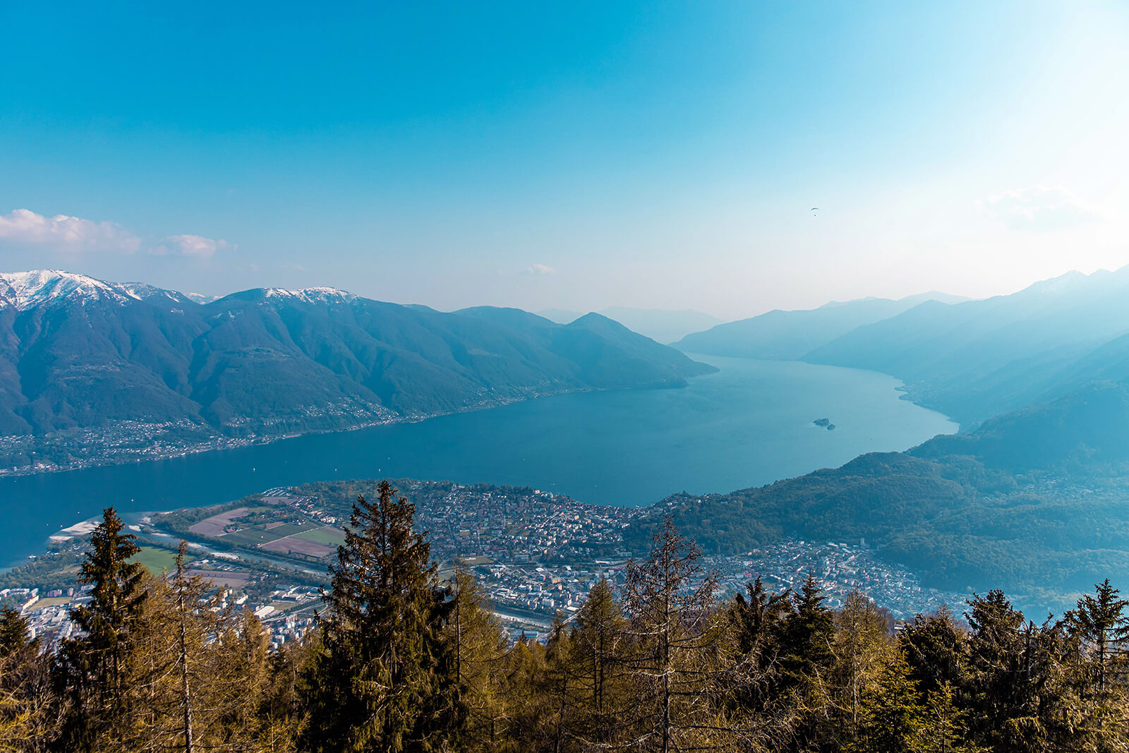 Panoramic View of Ascona-Locarno from Cardada