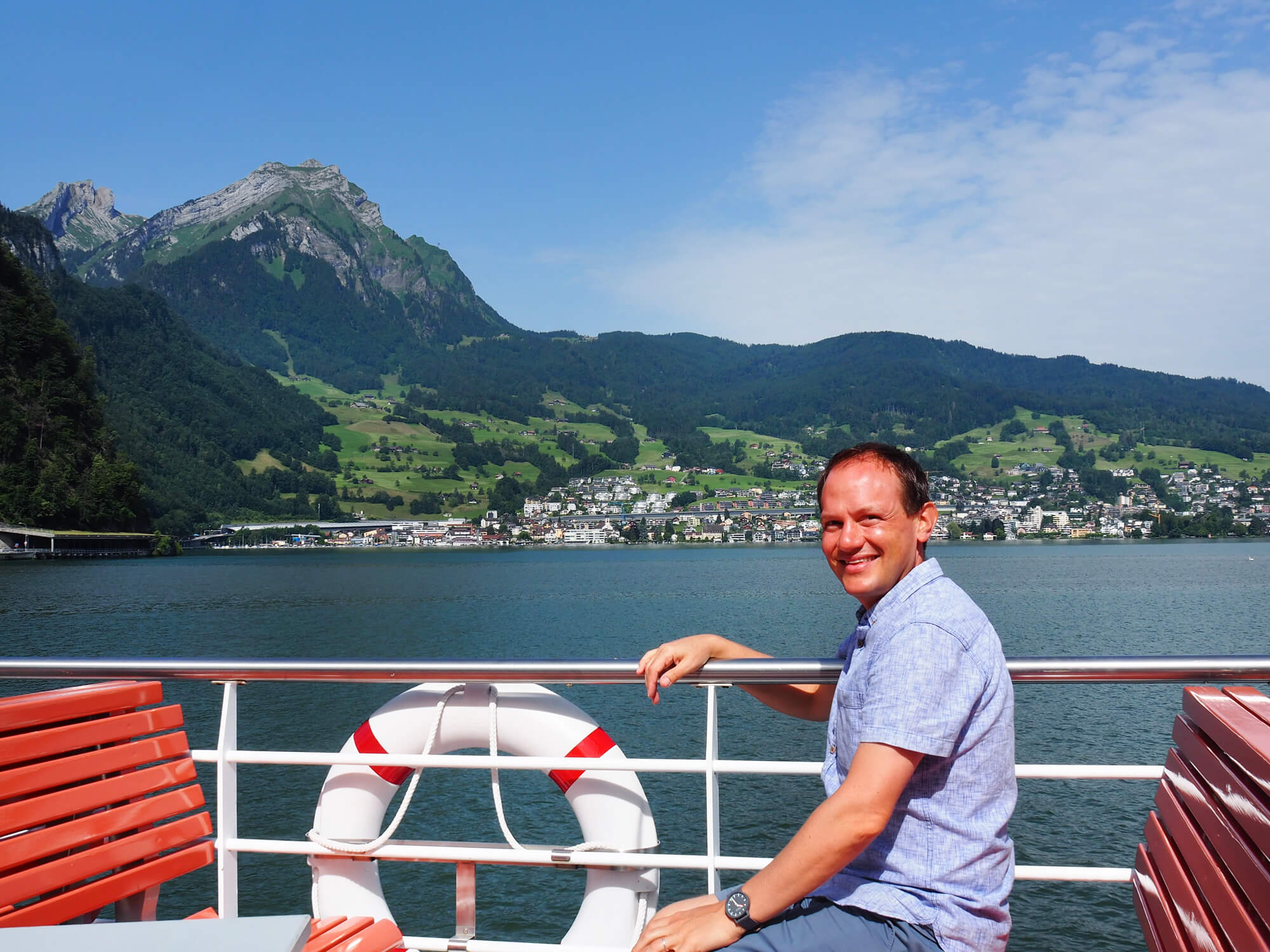 Golden Roundtrip Boat Ride Lake Lucerne