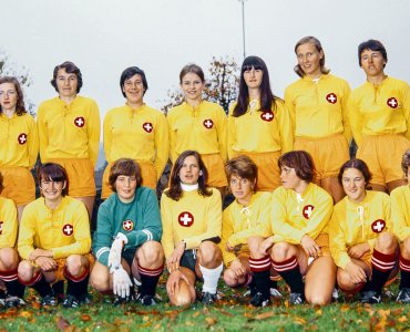 Swiss Women's Soccer Team Group Photograph 1970 (Photograph copyright Keystone/seit1968.ch)