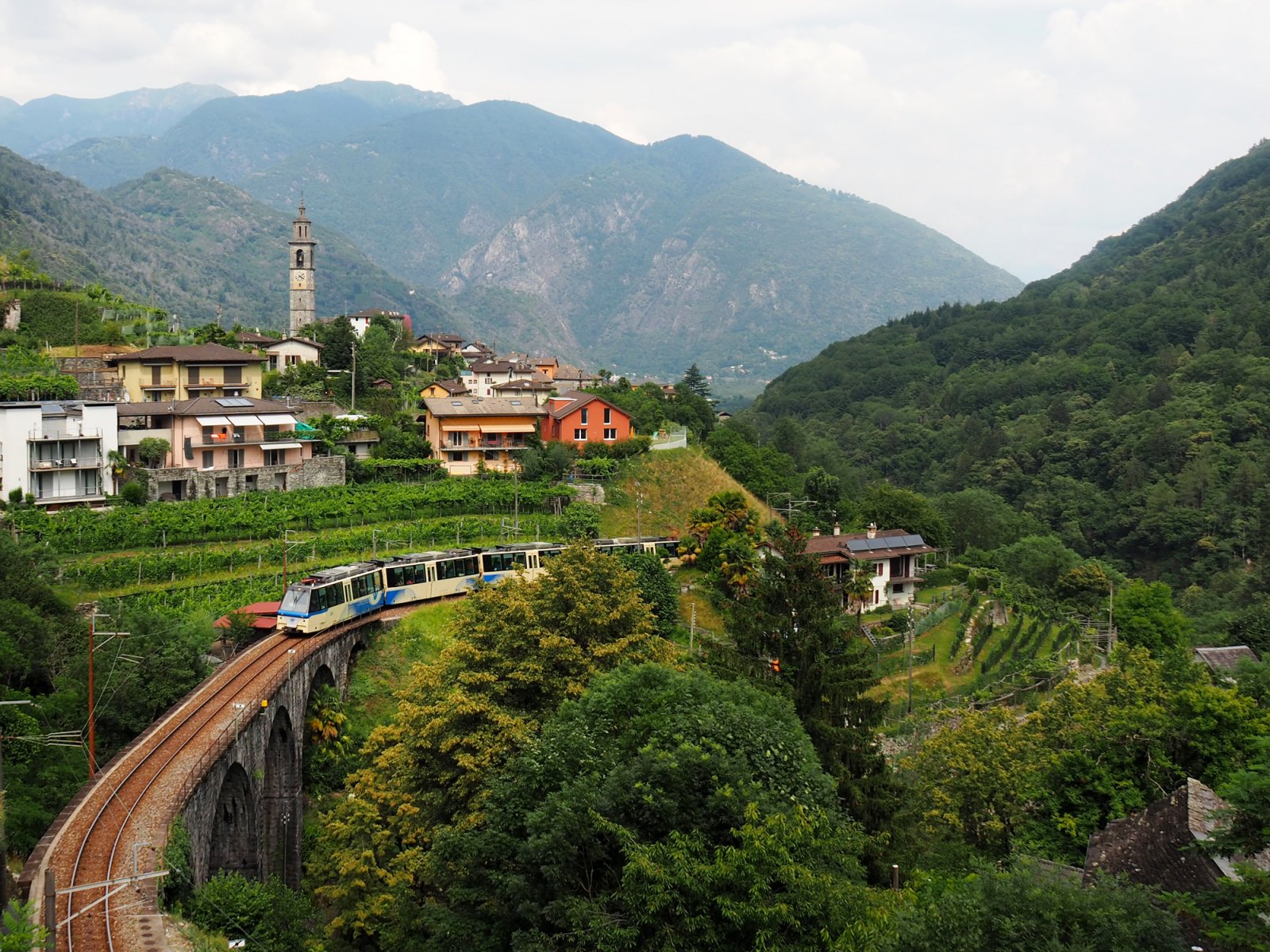 Centovalli Railway in Intragna