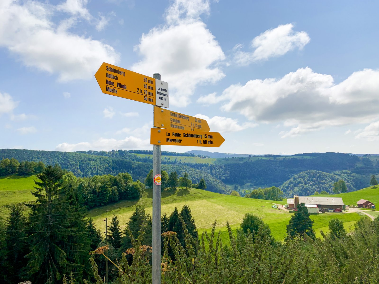 Hiking in the Jura Countryside, Jura Switzerland