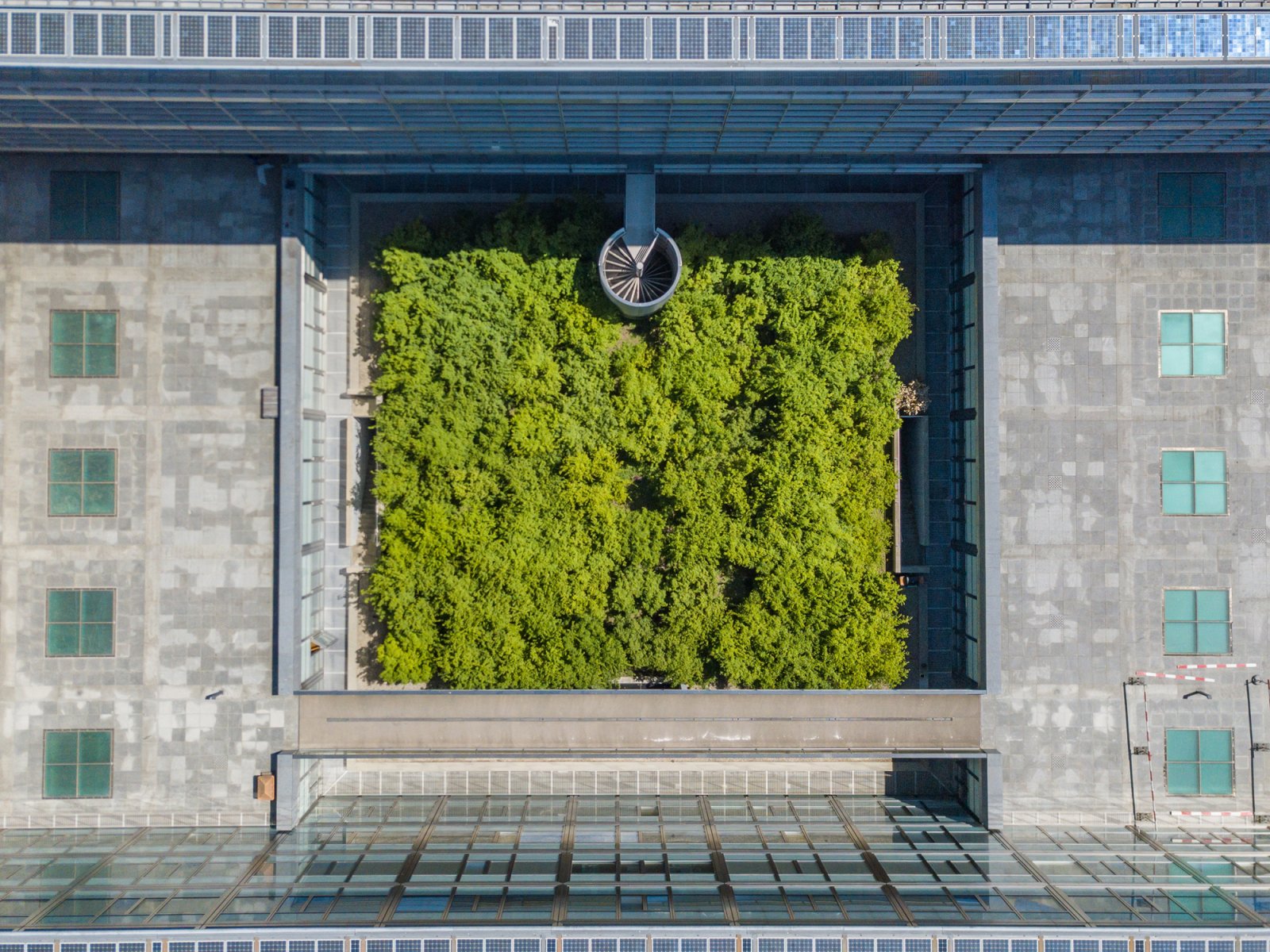 Botanical Gardens in Zurich - Zurich University Garden Aerial View