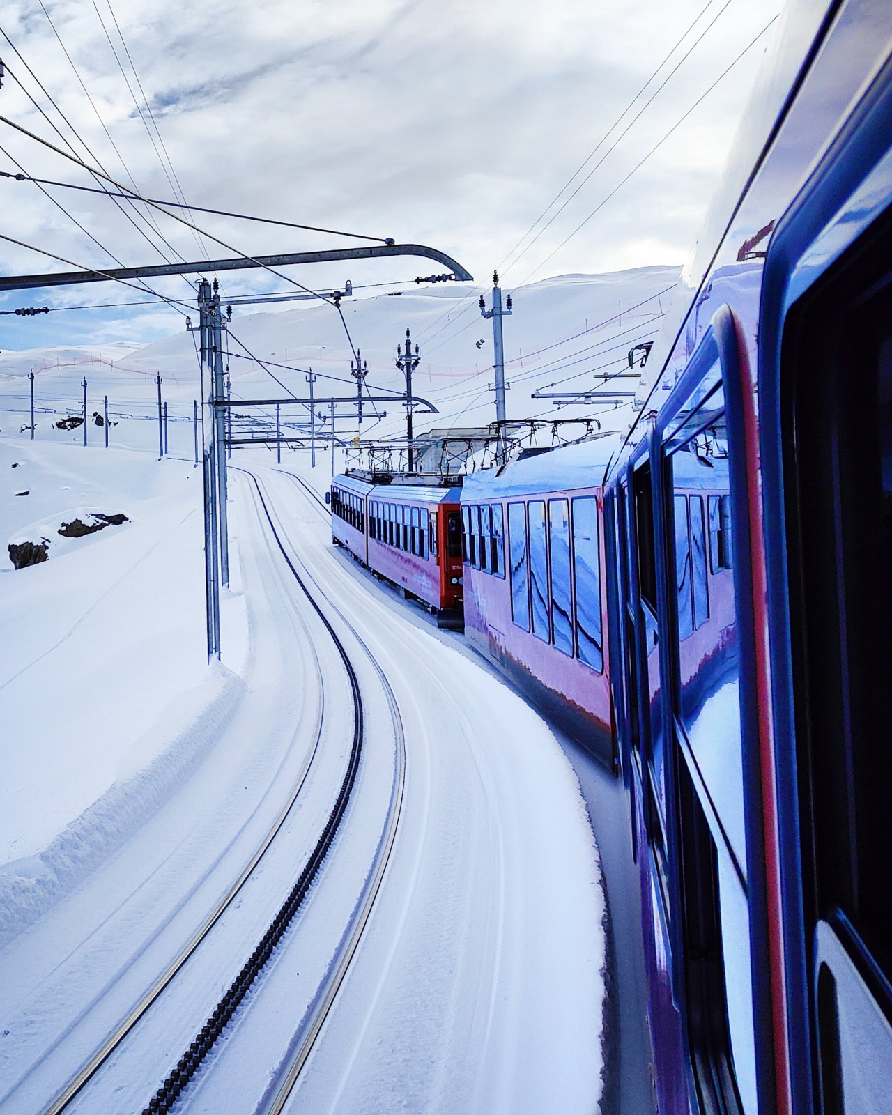 Gornergrat Railway during Winter