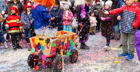 Carnival Parades in Switzerland - Children's Parade at the Basel Carnival