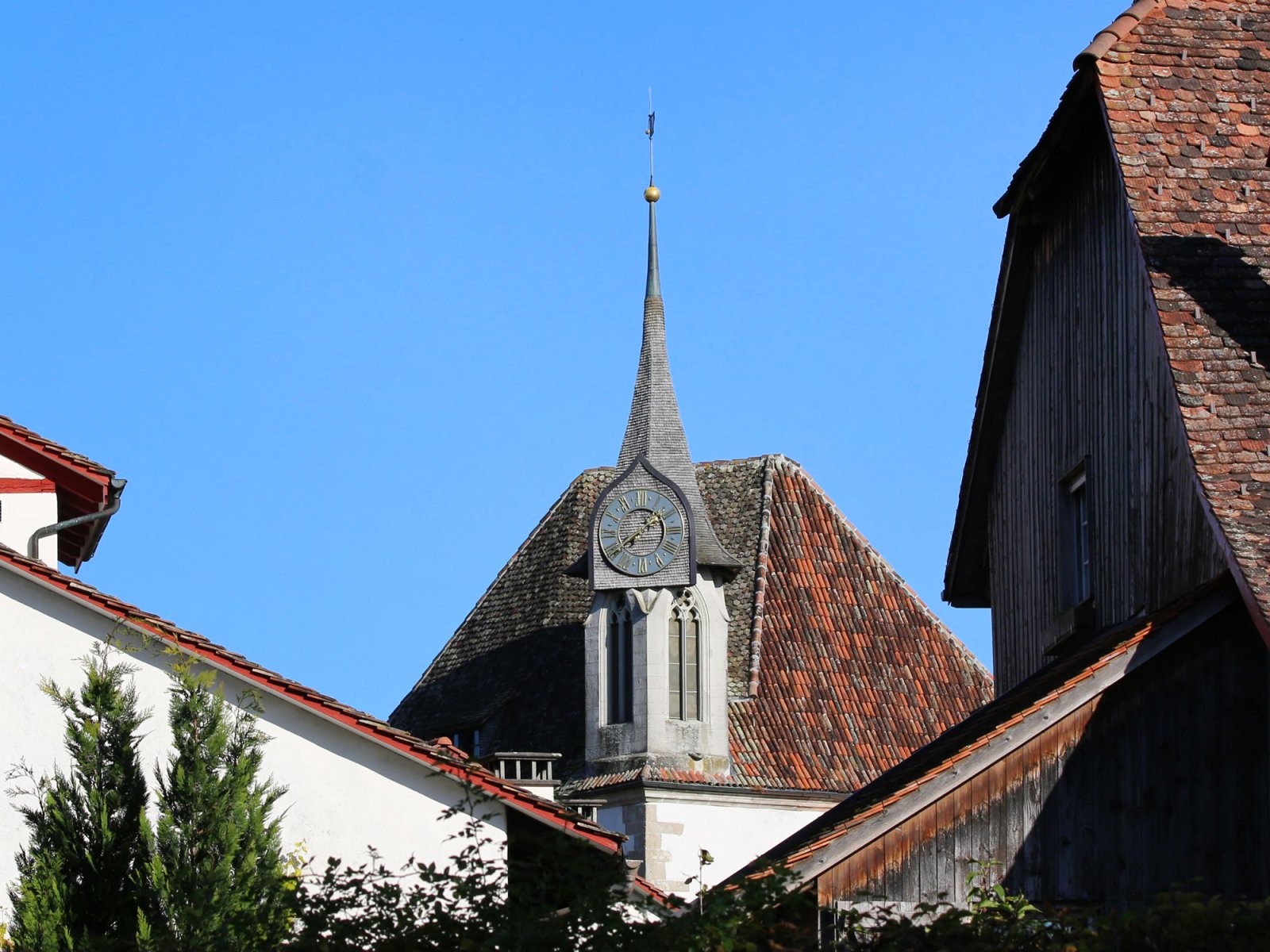 Triangular Church in Greifensee, Switzerland