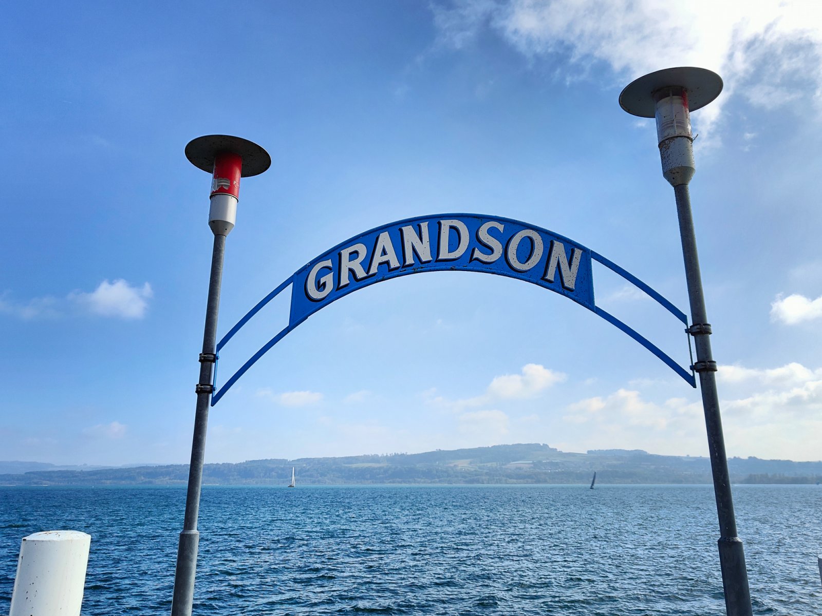 Grandson Vaud Harbor Sign