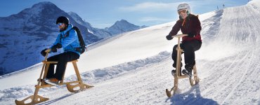 Velogemel Snow Bike at Bussalp in Grindelwald