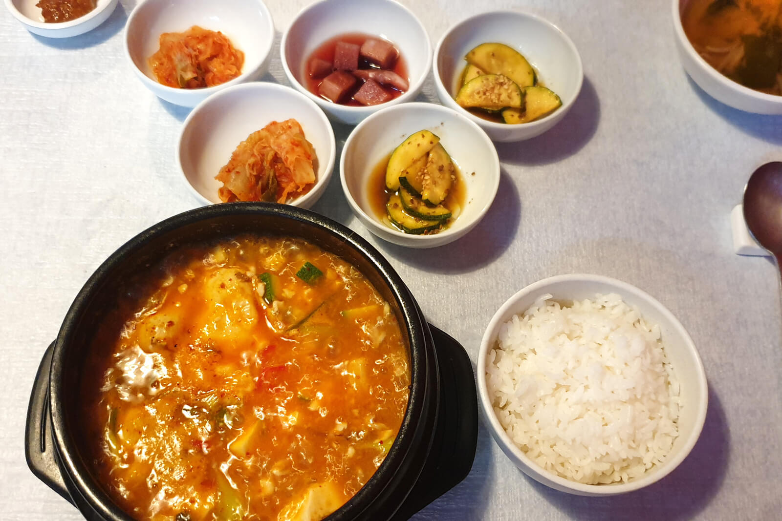 A Korean dish at the Akaraka Korean Restaurant in Zurich