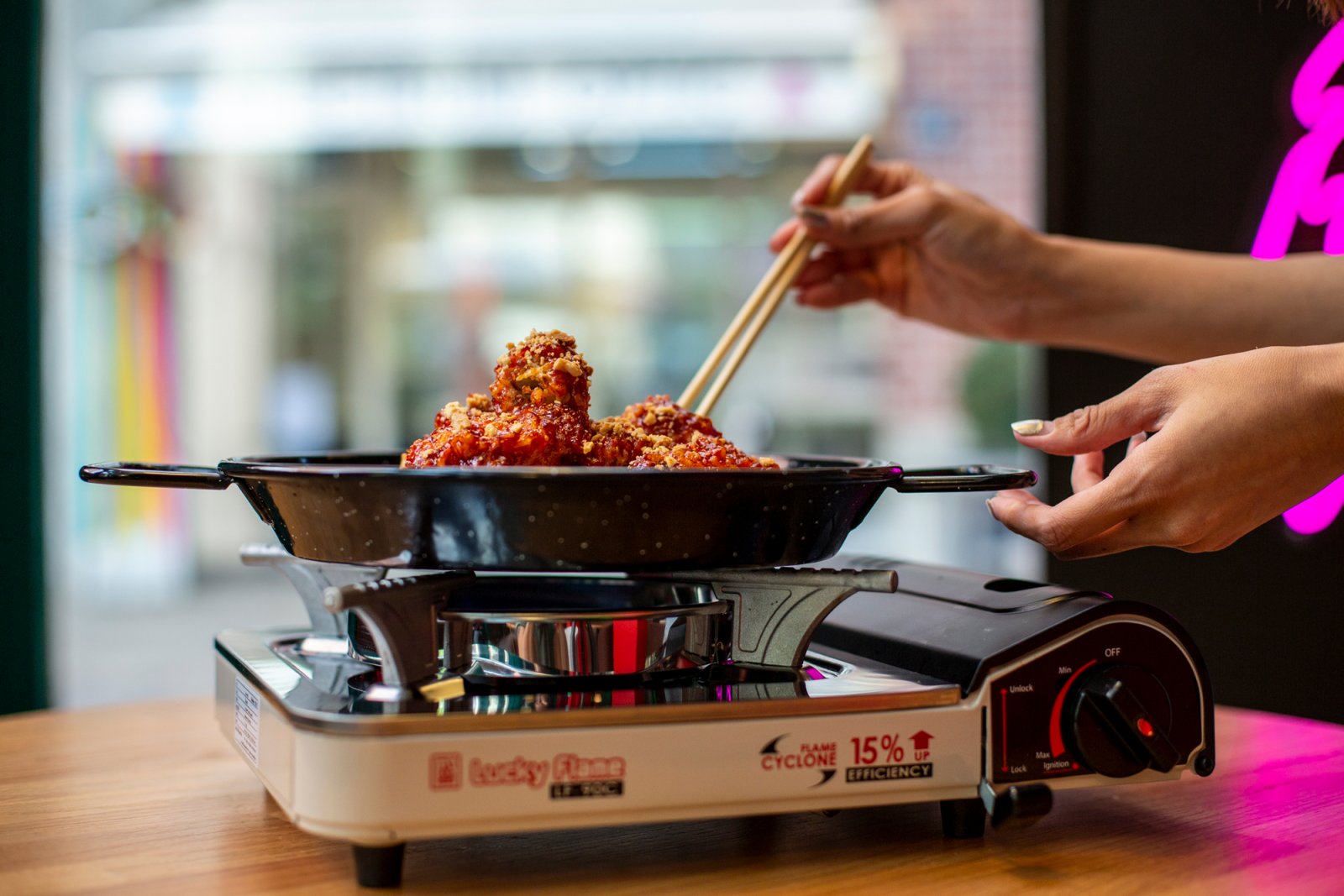 Koko Cheese is a speciality at the Koko Chicken Korean Restaurant in Zurich