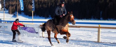 Skijoring at White Turf in St. Moritz