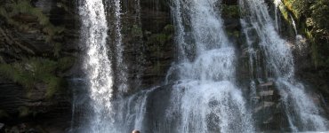 Wild Swimming in Ticino - Faido Waterfall