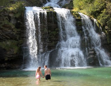 Wild Swimming in Ticino - Faido Waterfall