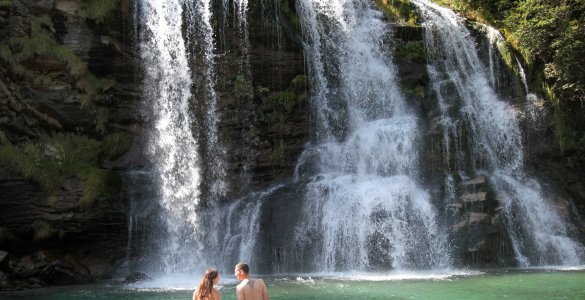 Wild Swimming in Ticino - Faido Waterfall