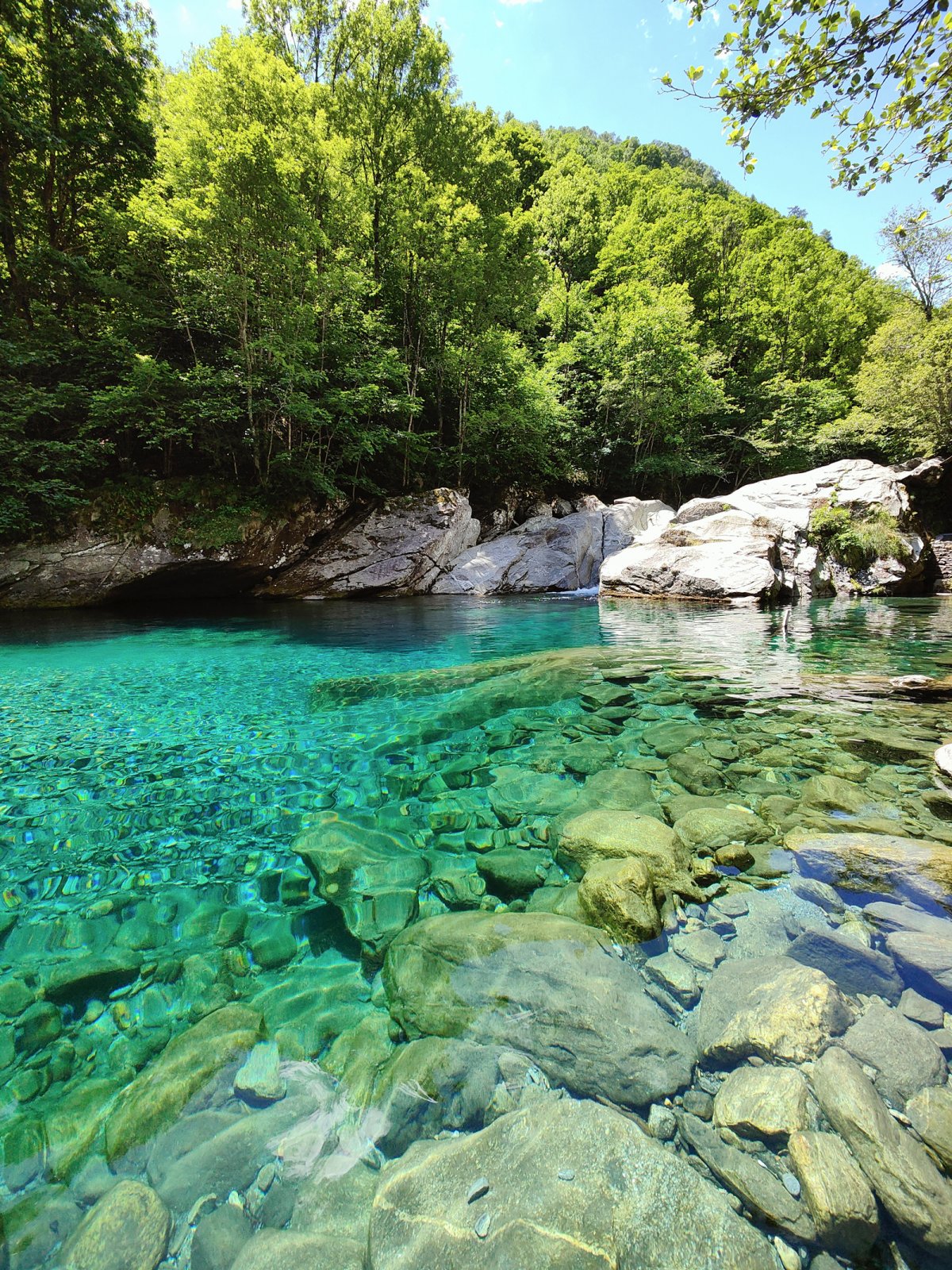 Wild Swimming in Ticino - Peccia Pool