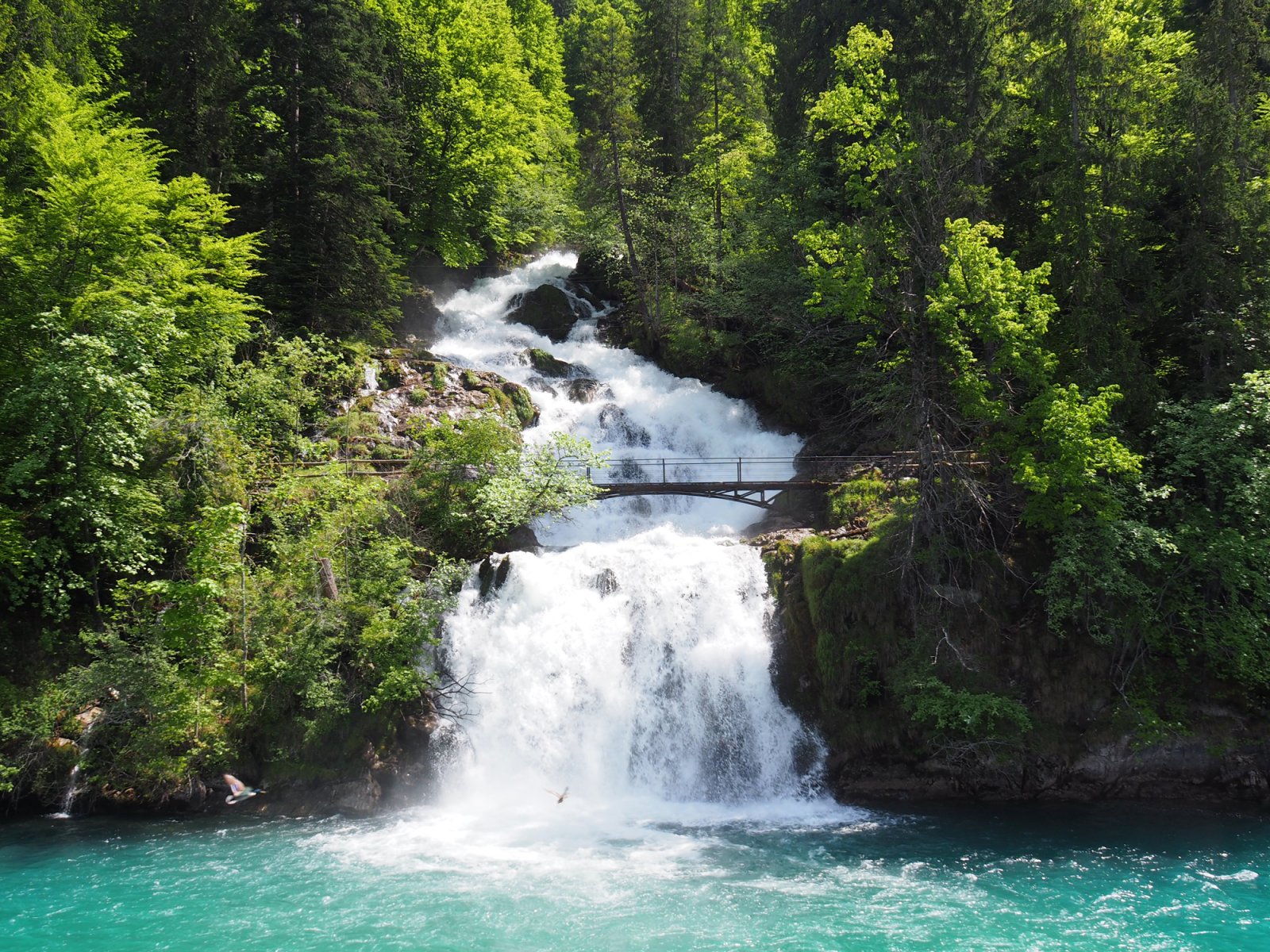 Giessbach Falls at Lake Brienz