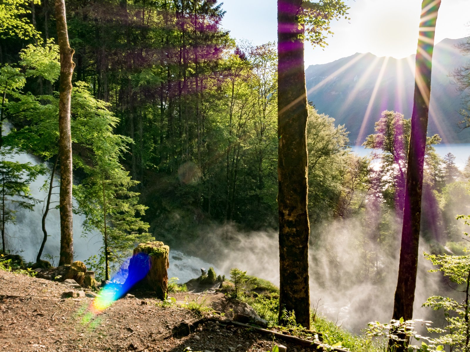 Giessbach Waterfall at Lake Brienz