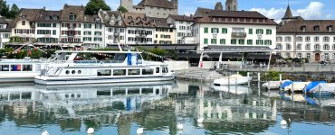 Rapperswil Old Town from Harbor