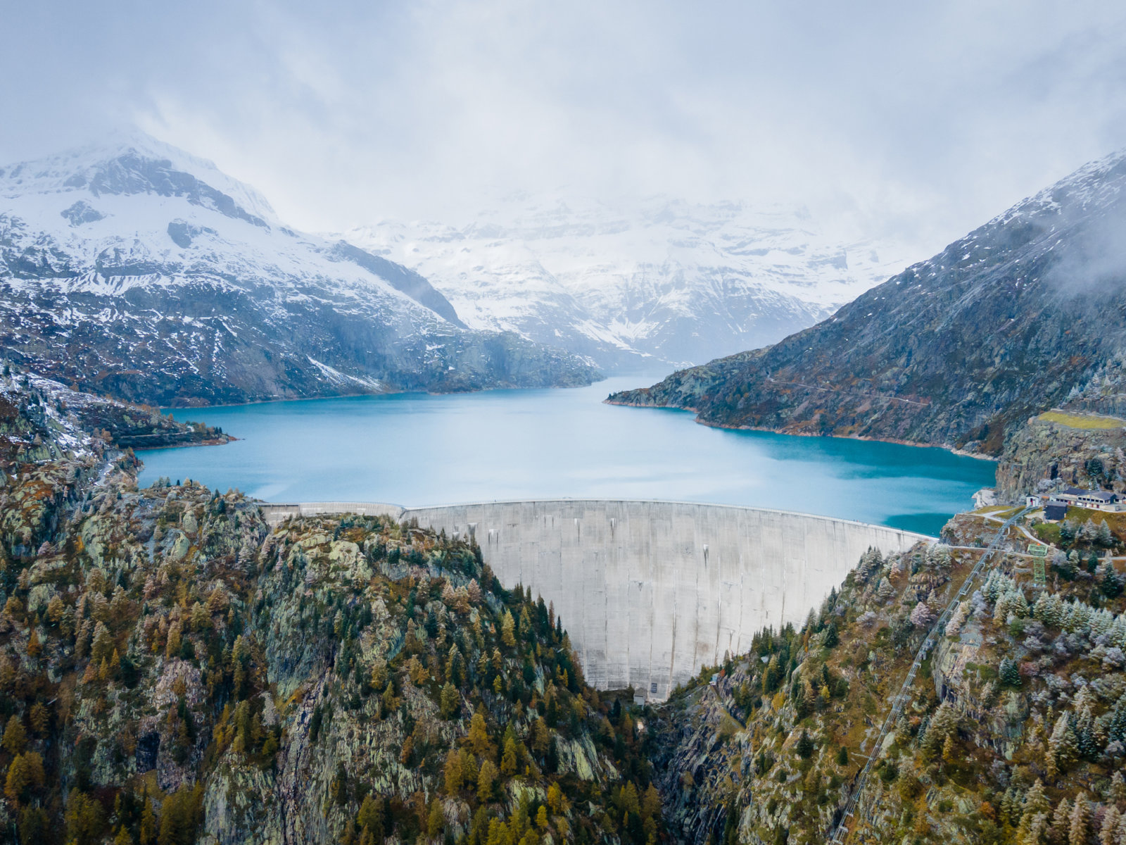 Emosson Dam Hydropower in Switzerland
