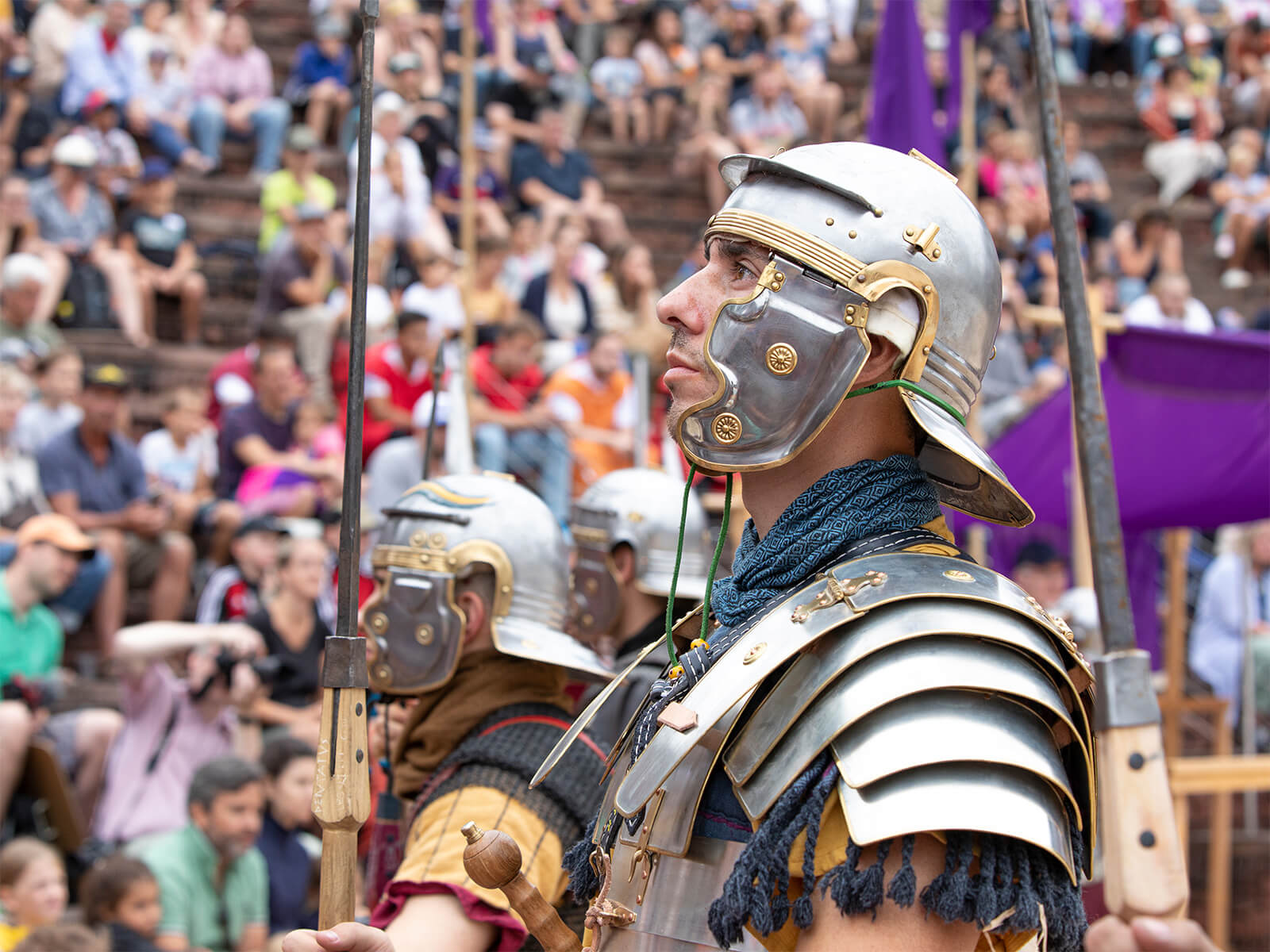 A Roman legionary at the Roman Festival Augusta Raurica