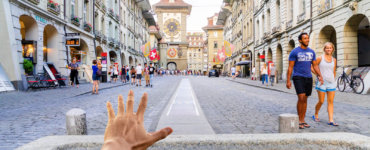 Fountain Dipping in Switzerland - Swimming in a Fountain in Bern