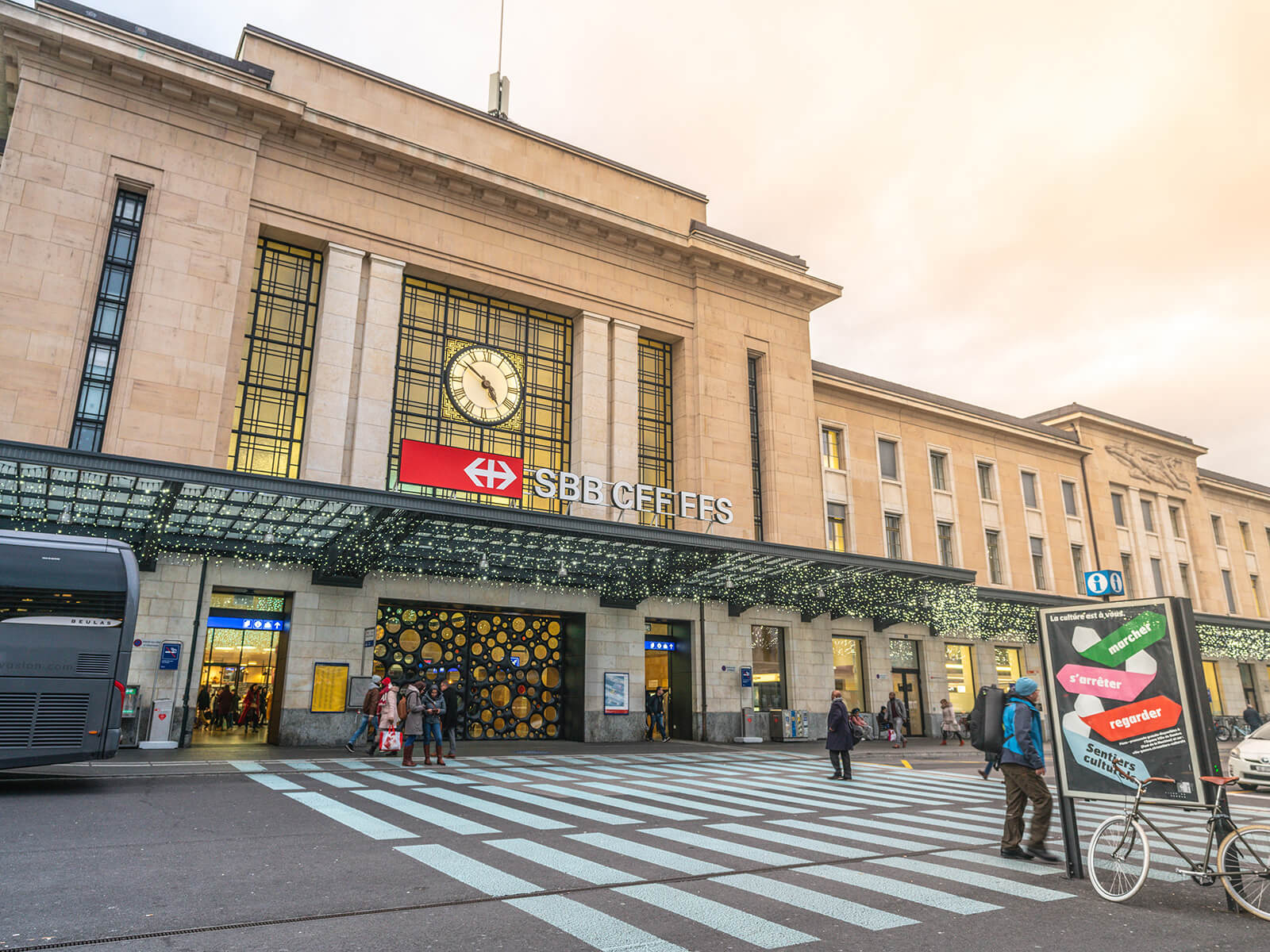 Geneva Train Station Entrance