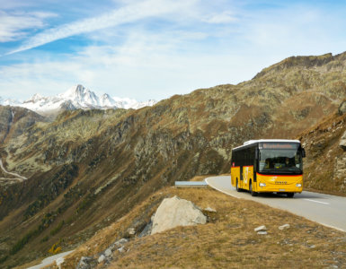 Furka Pass Postal Bus Route