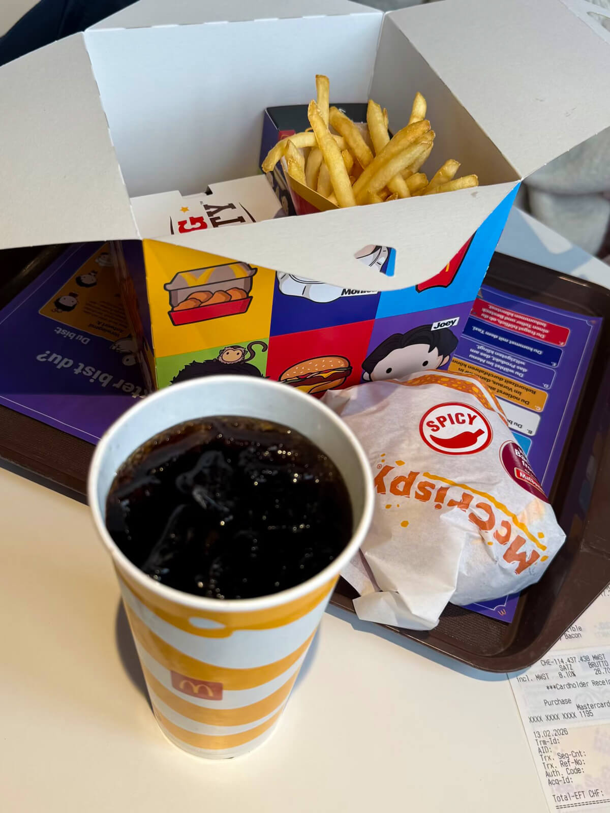 McCrispy Happy Meal at McDonalds Switzerland