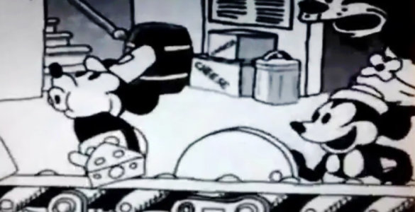 Was Mickey Mouse Making Swiss Cheese? Fake animated Disney Cartoon