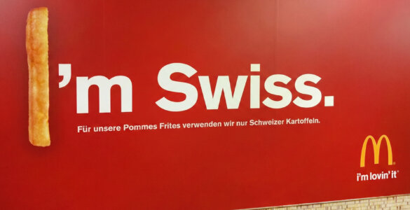 Updated McDonald's Switzerland price list with CHF pricing